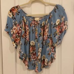 Darling on/off the shoulder top, decorative buttons, drapes beautifully.